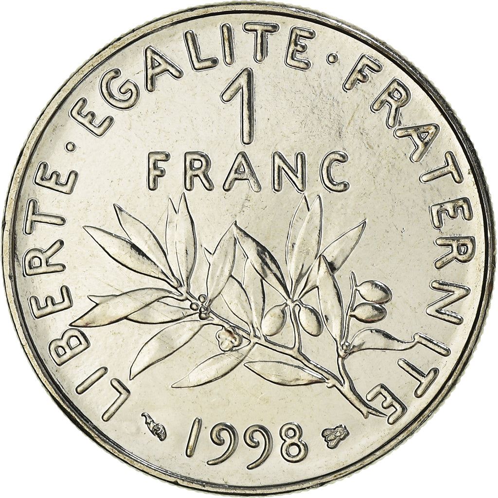 French Coin 1 Franc | Signature O. Roty | KM925.1 | France | 1959 - 2001