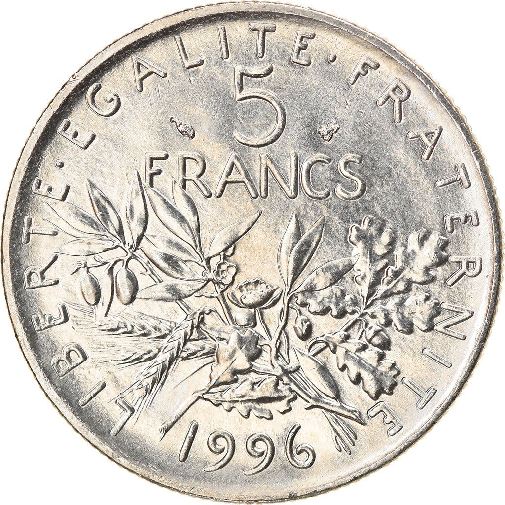 French 5 Francs Coin | signature O. Roty | KM926a.1 | France | 1969 - 2001