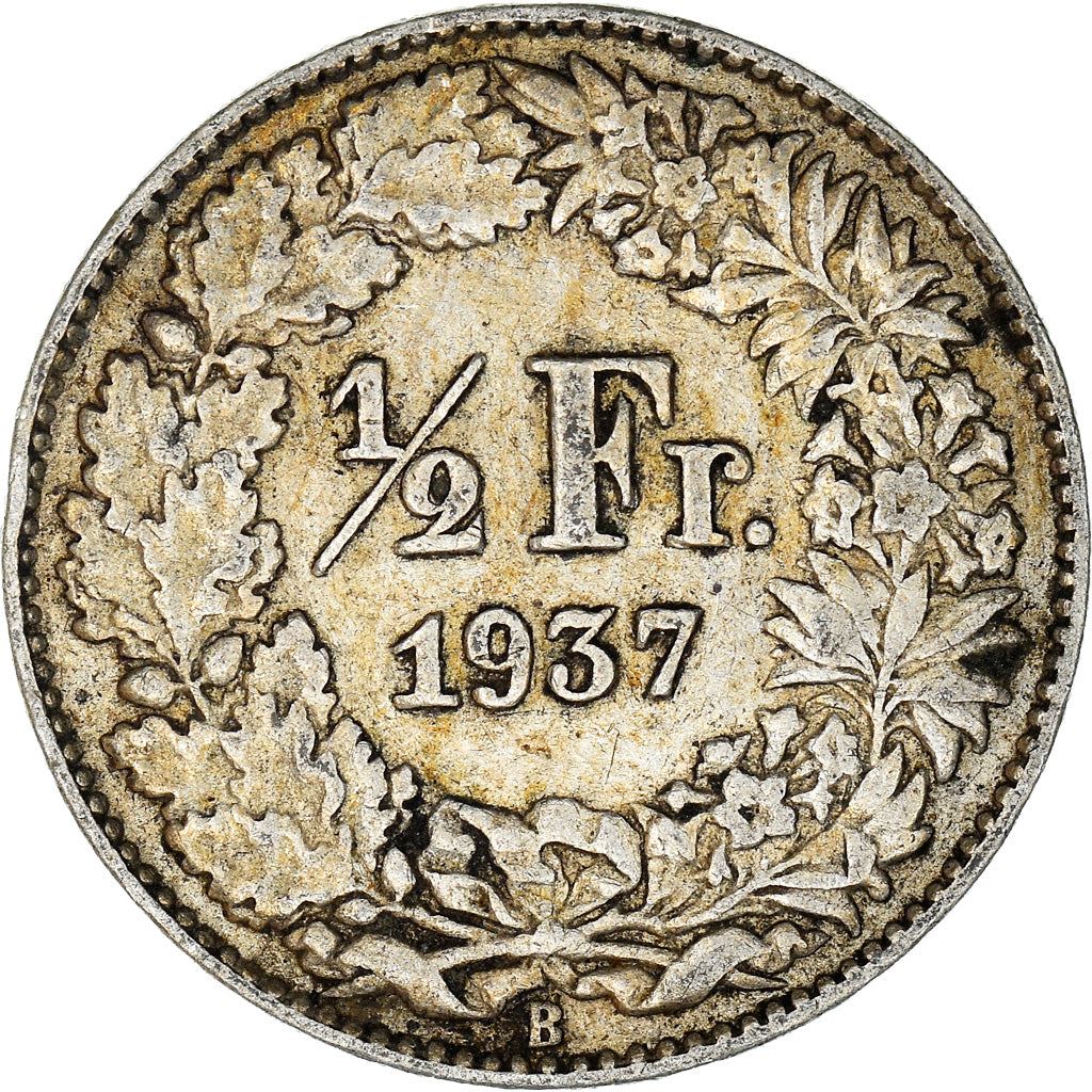 Switzerland Coin Swiss ½ Franc | Helvetia | KM23 | 1875 - 1967