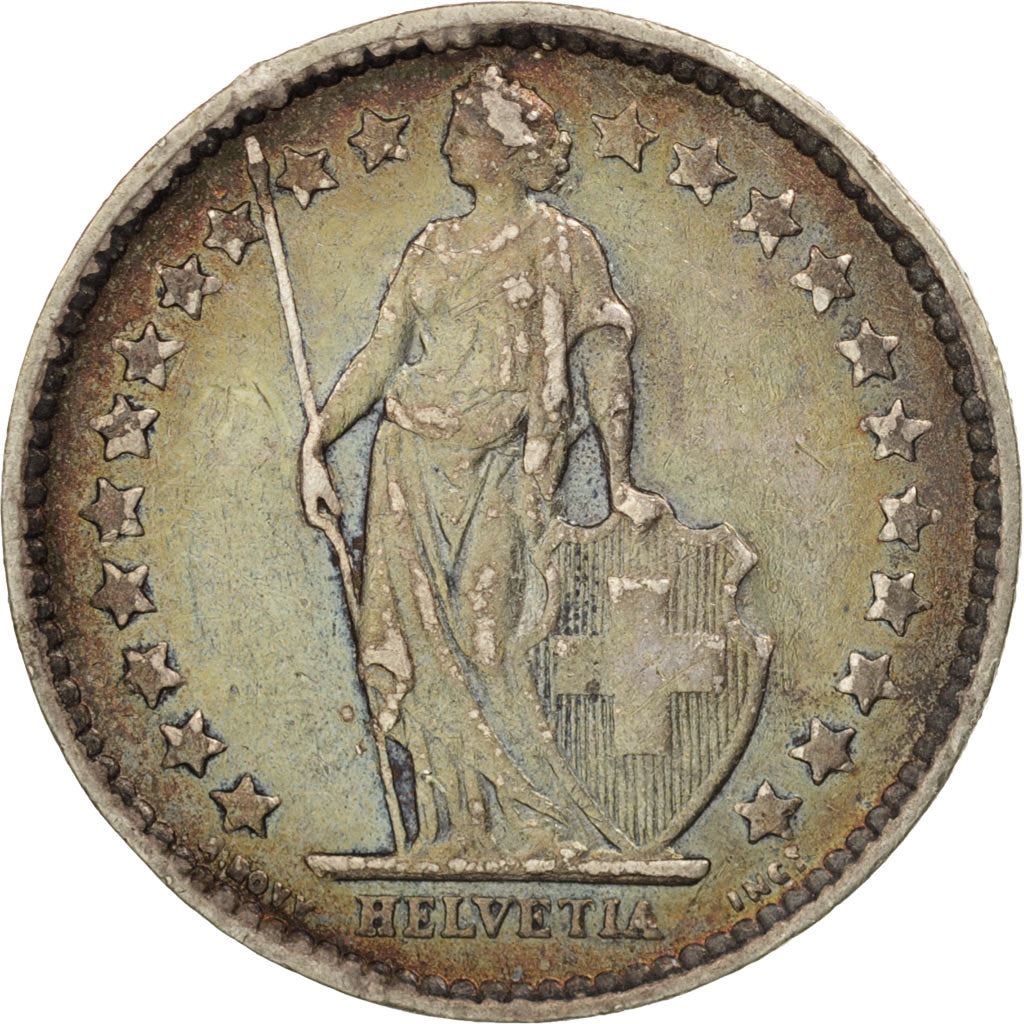 Switzerland Coin Swiss ½ Franc | Helvetia | KM23 | 1875 - 1967