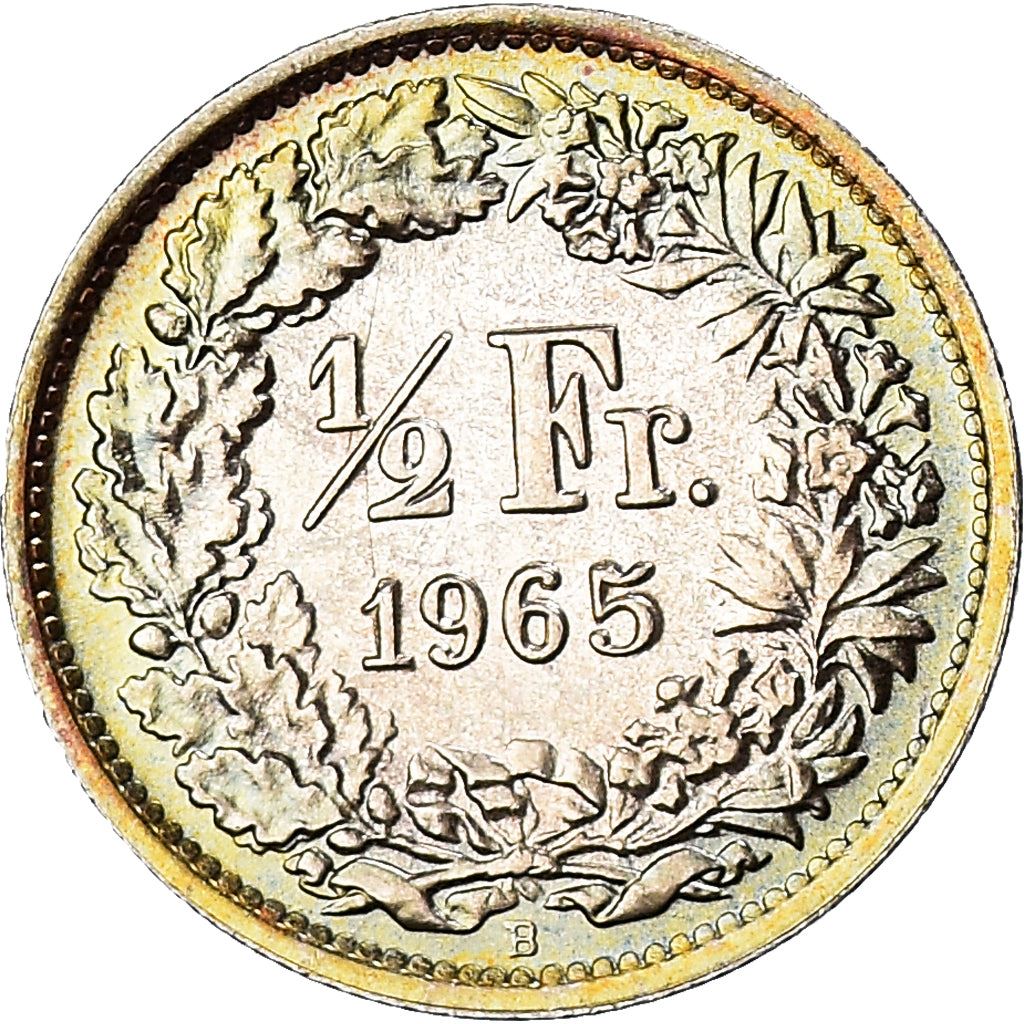 Switzerland Coin Swiss ½ Franc | Helvetia | KM23 | 1875 - 1967