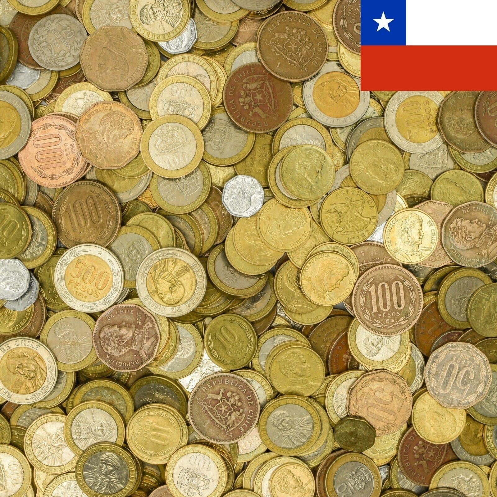 Coins Chile Mixed Collectible Currency Centesimos Escudos Centavos Pesos Chilean Money 1954 - 2021