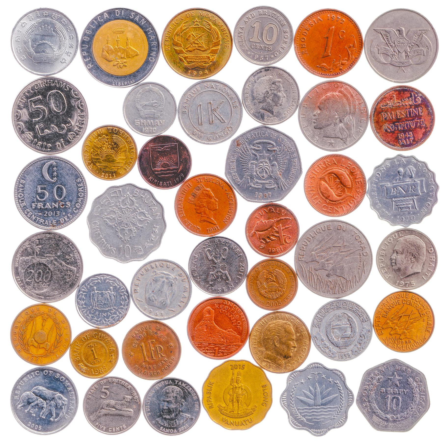 Coins From Very Rare Exotic Countries | Colonies | Non-existent States | Empires