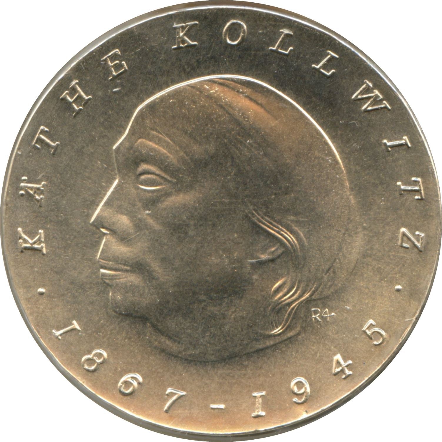 German Democratic Republic Coin Germany 10 Mark | Käthe Kollwitz | KM17 | 1967