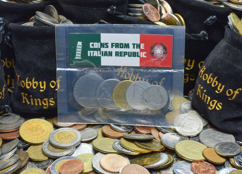 Old Italian Coins | Mixed Lire Currency | Old Italian Money | Repubblica Italiana | Minerva 1946 - 2001