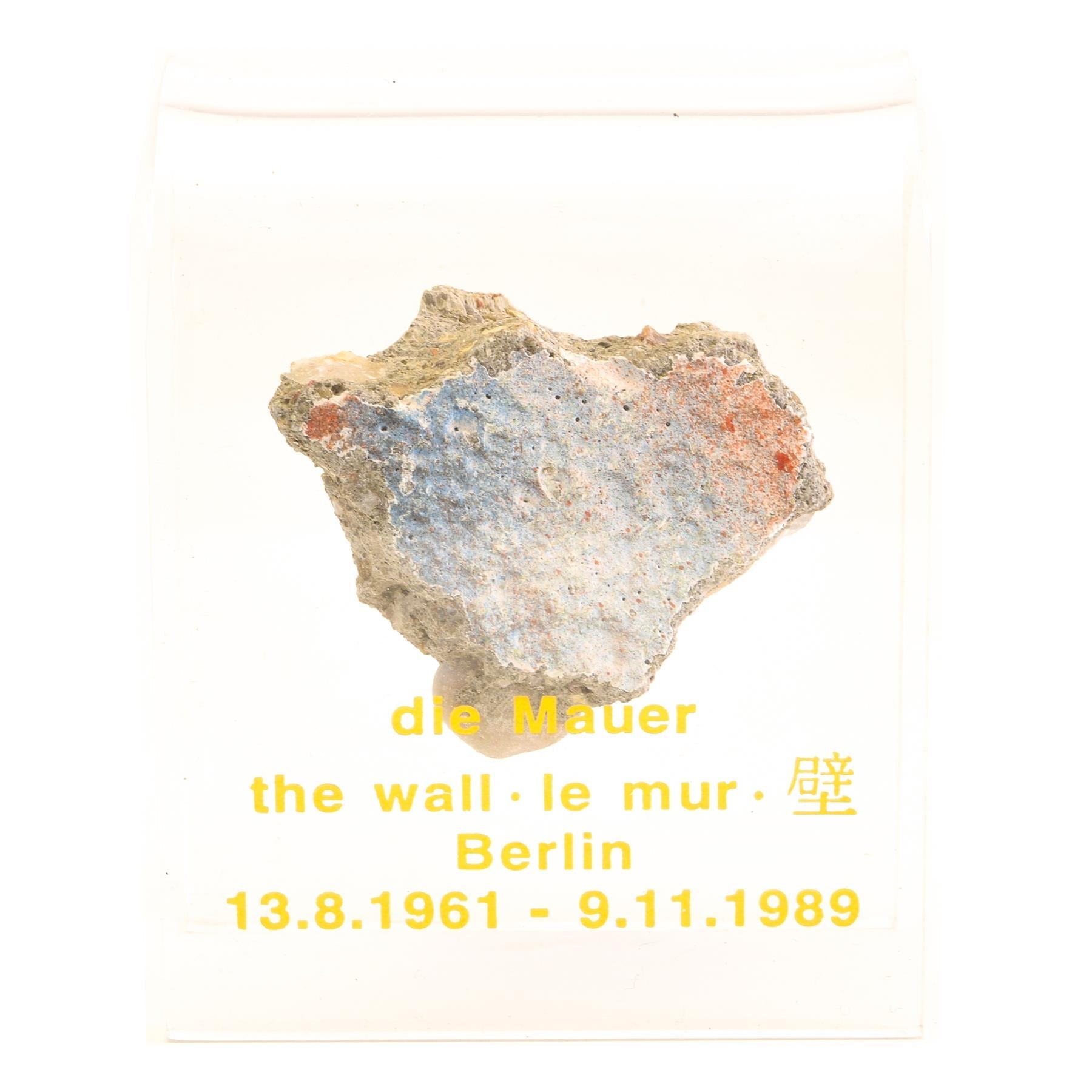 Pieces of Berlin Wall | Historical German Symbol | Concrete Fragments with Graffiti Art | 1961 - 1989