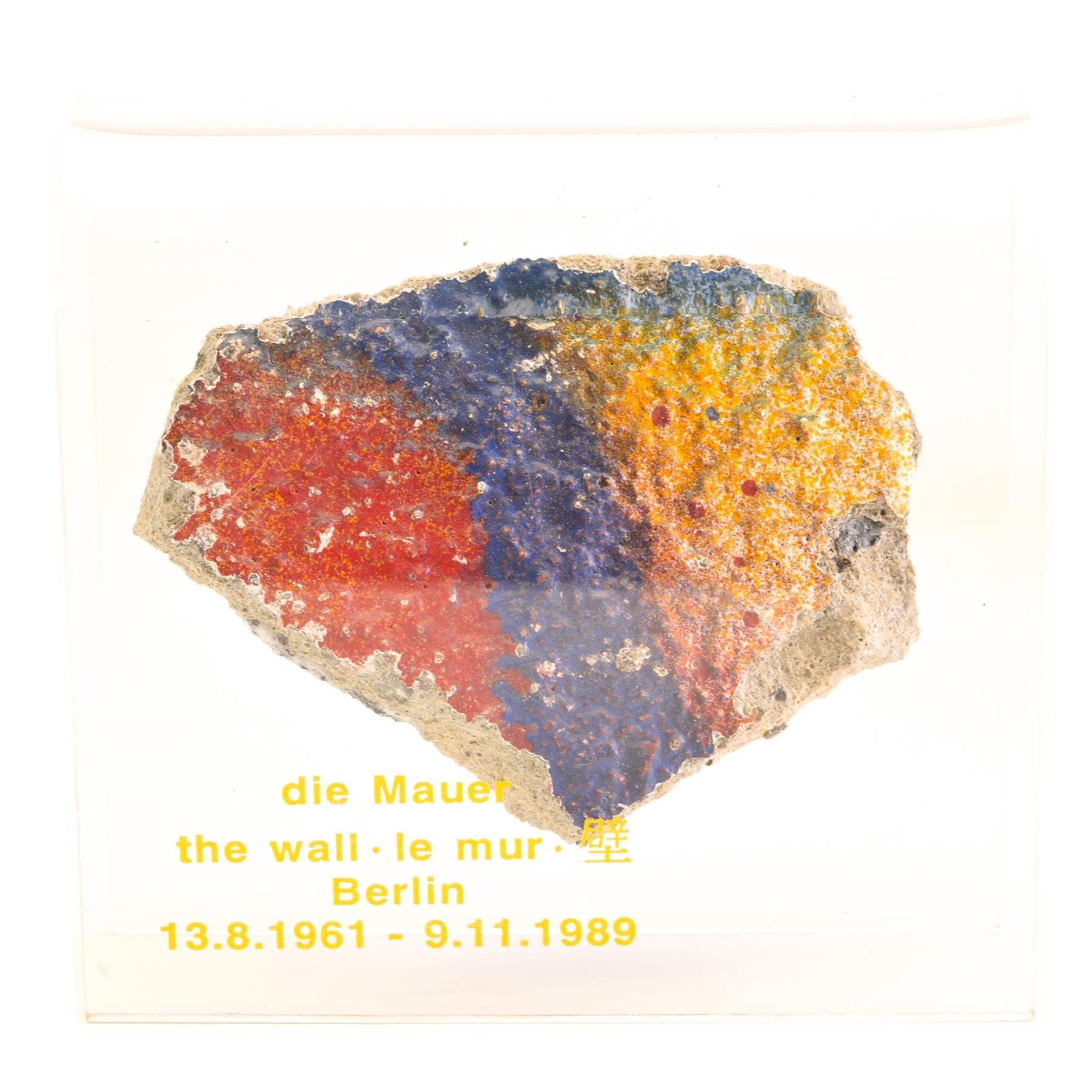 Pieces of Berlin Wall | Historical German Symbol | Concrete Fragments with Graffiti Art | 1961 - 1989