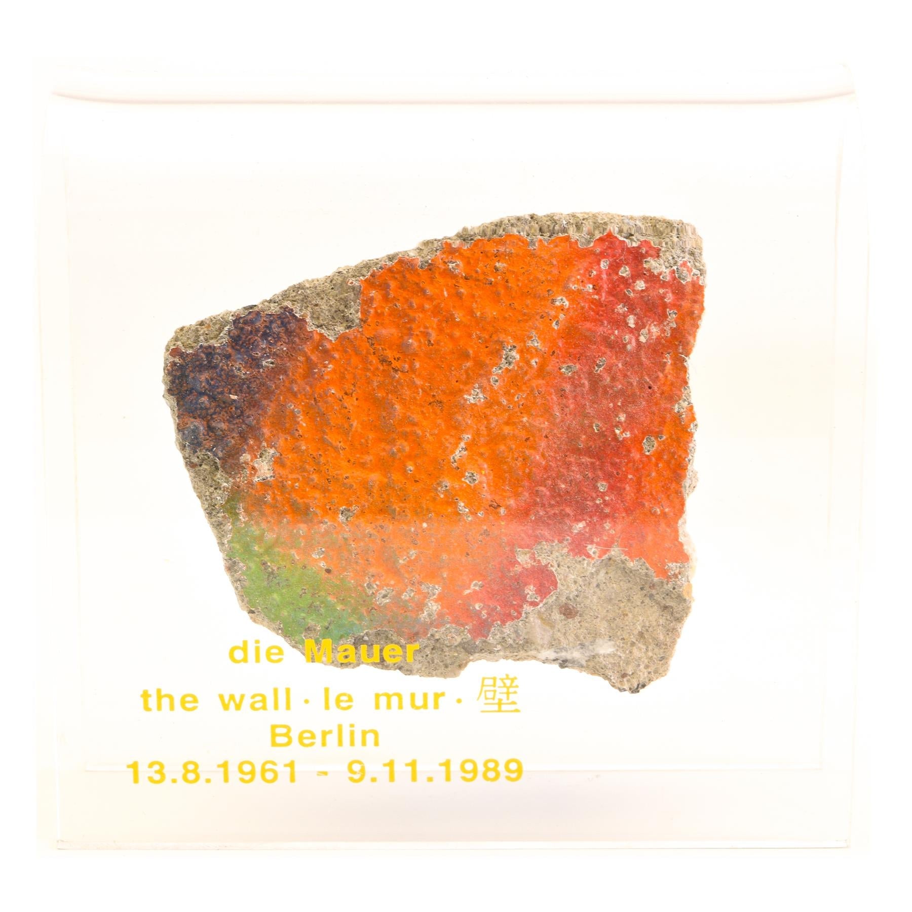 Pieces of Berlin Wall | Historical German Symbol | Concrete Fragments with Graffiti Art | 1961 - 1989