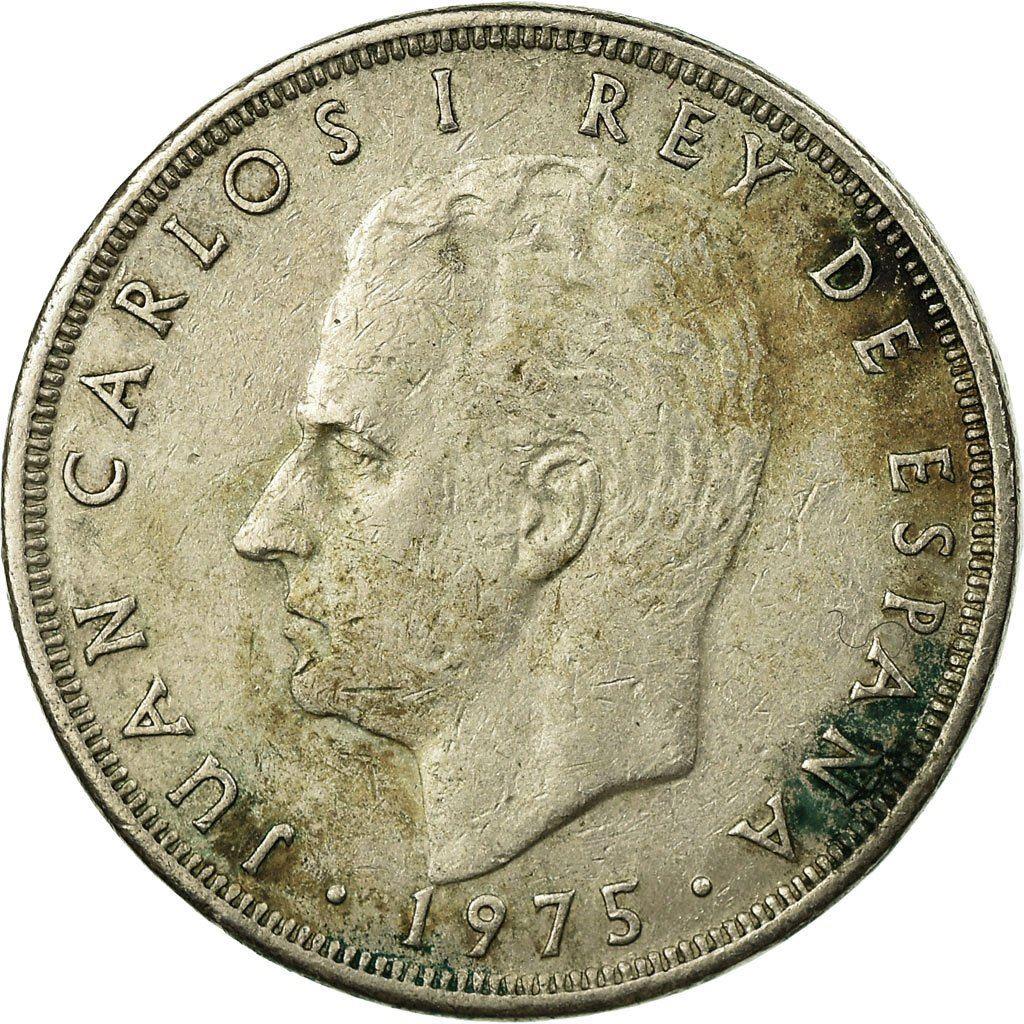 Spain 25 Pesetas | 100 Coins | King Juan Carlos I | KM808 | 1975