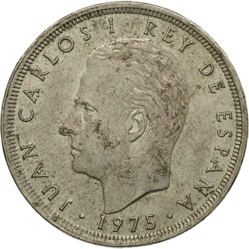 Spain 25 Pesetas | 100 Coins | King Juan Carlos I | KM808 | 1975