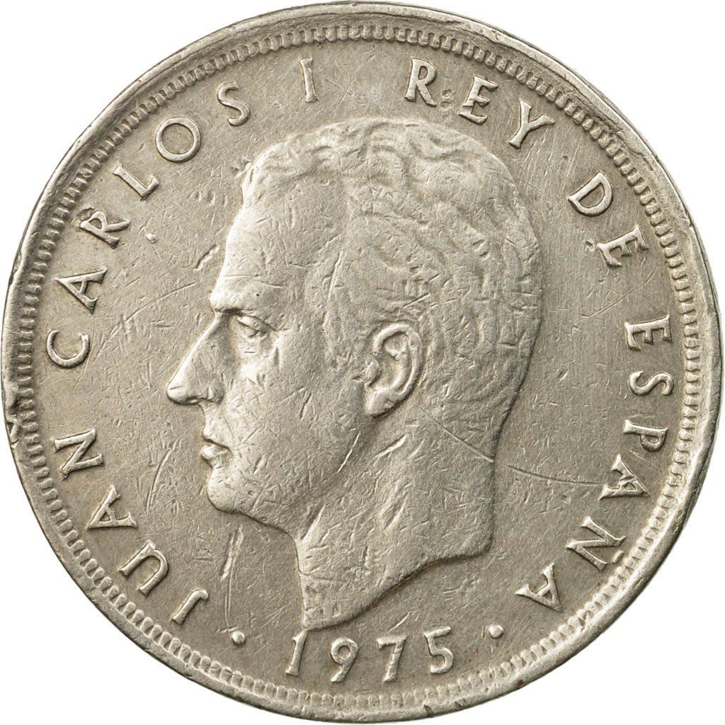 Spain 5 Pesetas | 100 Coins |King Juan Carlos I |KM807 | 1975