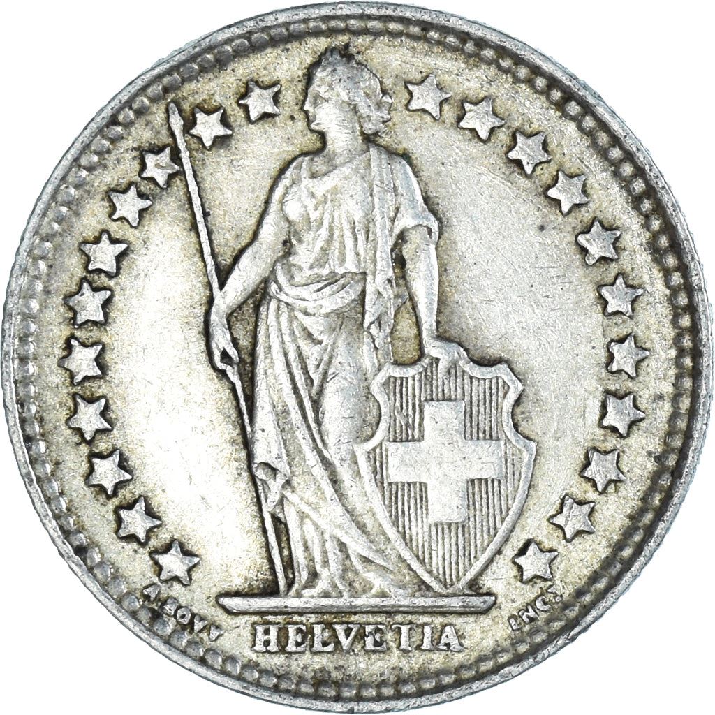 Switzerland Coin Swiss ½ Franc | Helvetia | KM23 | 1875 - 1967