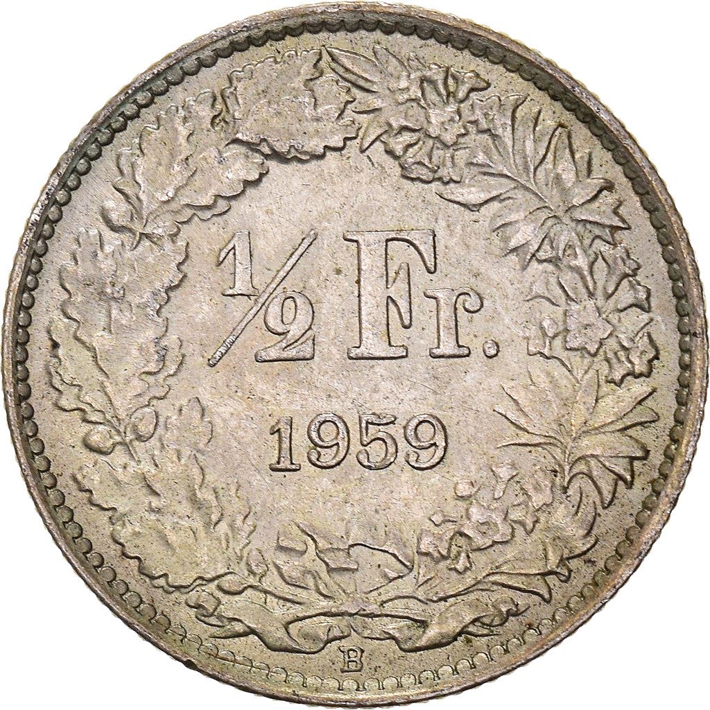 Switzerland Coin Swiss ½ Franc | Helvetia | KM23 | 1875 - 1967