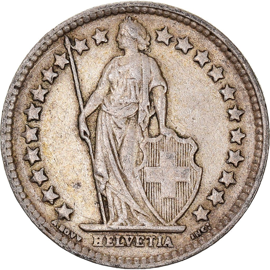 Switzerland Coin Swiss ½ Franc | Helvetia | KM23 | 1875 - 1967