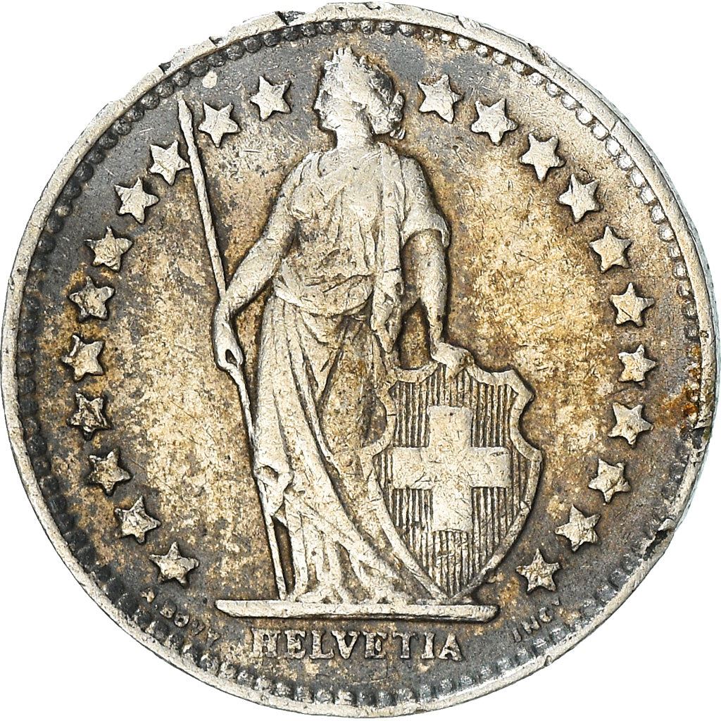 Switzerland Coin Swiss ½ Franc | Helvetia | KM23 | 1875 - 1967