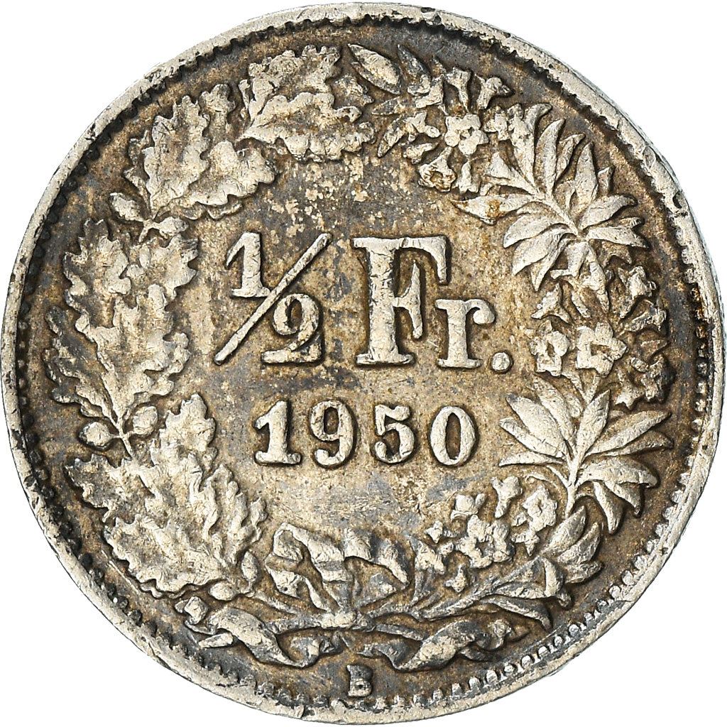 Switzerland Coin Swiss ½ Franc | Helvetia | KM23 | 1875 - 1967