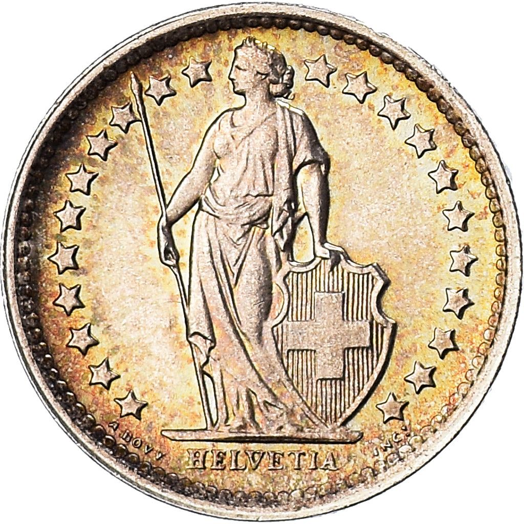 Switzerland Coin Swiss ½ Franc | Helvetia | KM23 | 1875 - 1967