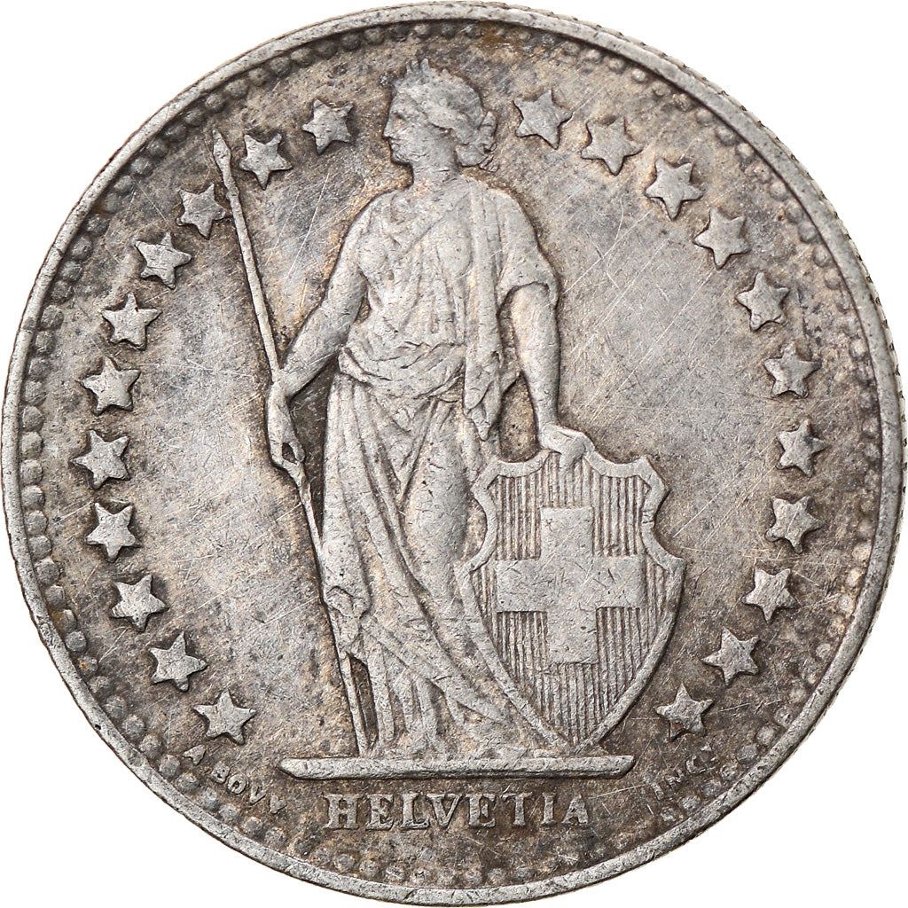 Switzerland Coin Swiss ½ Franc | Helvetia | KM23 | 1875 - 1967