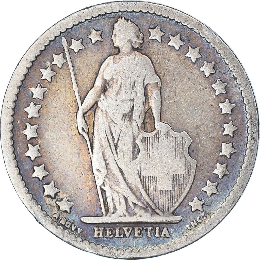 Switzerland Coin Swiss ½ Franc | Helvetia | KM23 | 1875 - 1967