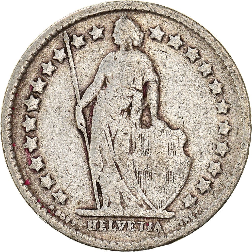 Switzerland Coin Swiss ½ Franc | Helvetia | KM23 | 1875 - 1967