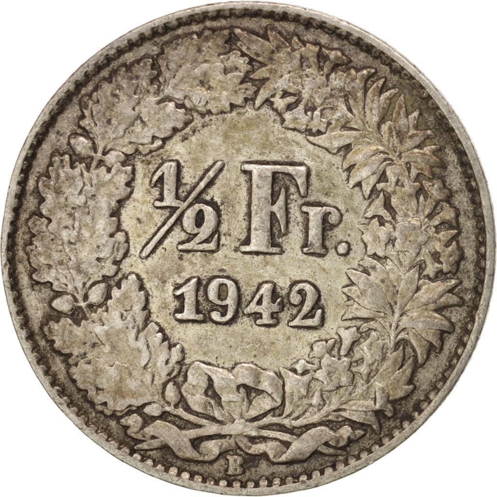 Switzerland Coin Swiss ½ Franc | Helvetia | KM23 | 1875 - 1967