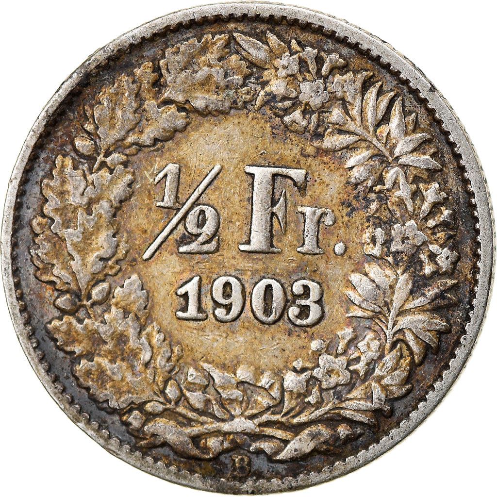 Switzerland Coin Swiss ½ Franc | Helvetia | KM23 | 1875 - 1967