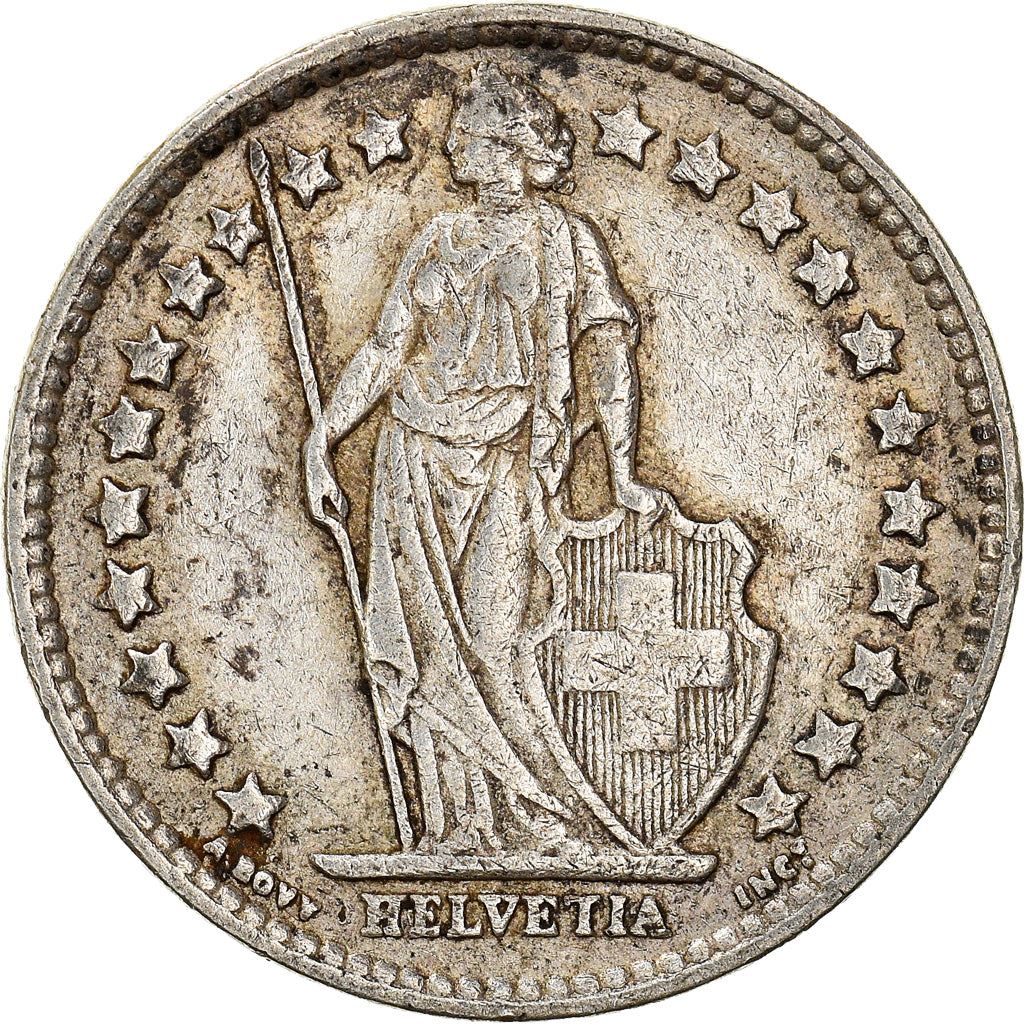 Switzerland Coin Swiss ½ Franc | Helvetia | KM23 | 1875 - 1967