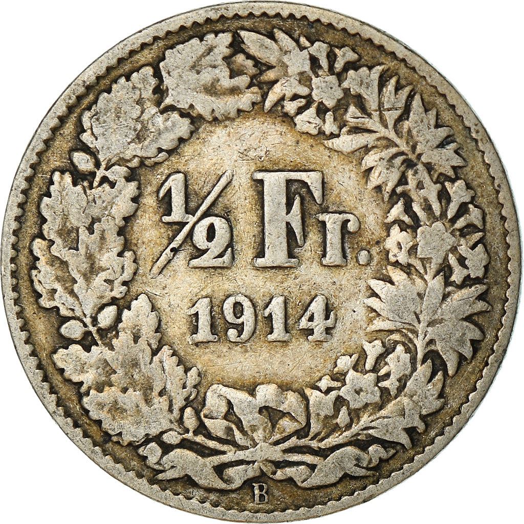 Switzerland Coin Swiss ½ Franc | Helvetia | KM23 | 1875 - 1967