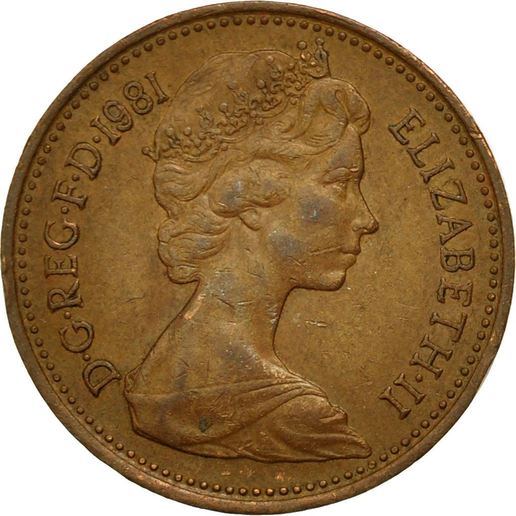 United Kingdom 1 New Penny | 100 Coins | British Currency | Young Elizabeth II | 1971 - 1981