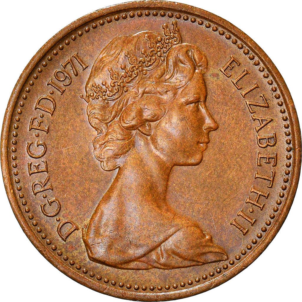 United Kingdom 1 New Penny | 100 Coins | British Currency | Young Elizabeth II | 1971 - 1981