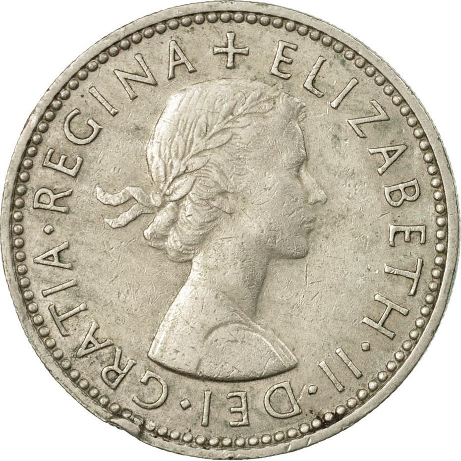 United Kingdom 1 Shilling | 100 Coins | Elizabeth II Scottish shield | 1954 - 1970