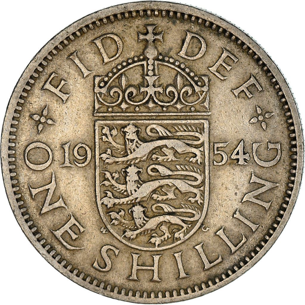 United Kingdom 1 Shilling | 100 Coins | Elizabeth II Scottish shield | 1954 - 1970