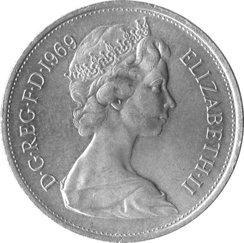 United Kingdom 10 New Pence | 100 Coins | Elizabeth II 2nd portrait | 1968 - 1981