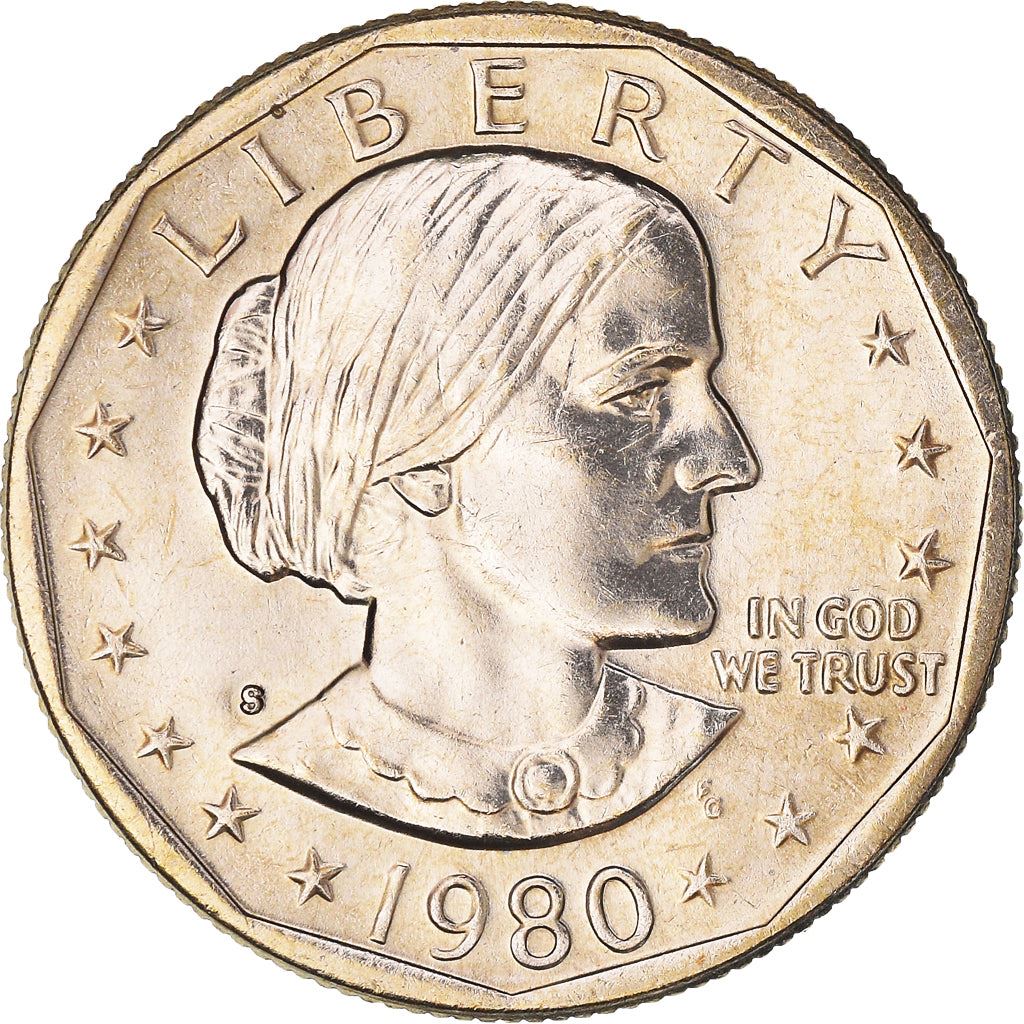 United States | American 1 Dollar Coin | Susan B. Anthony | Apollo 11 | KM207 | 1979 - 1999