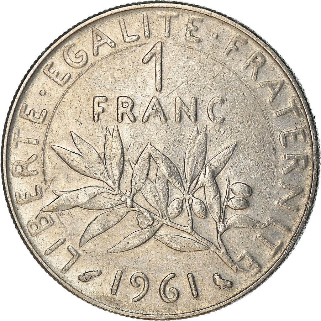 French Coin 1 Franc | Signature O. Roty | KM925.1 | France | 1959 - 2001