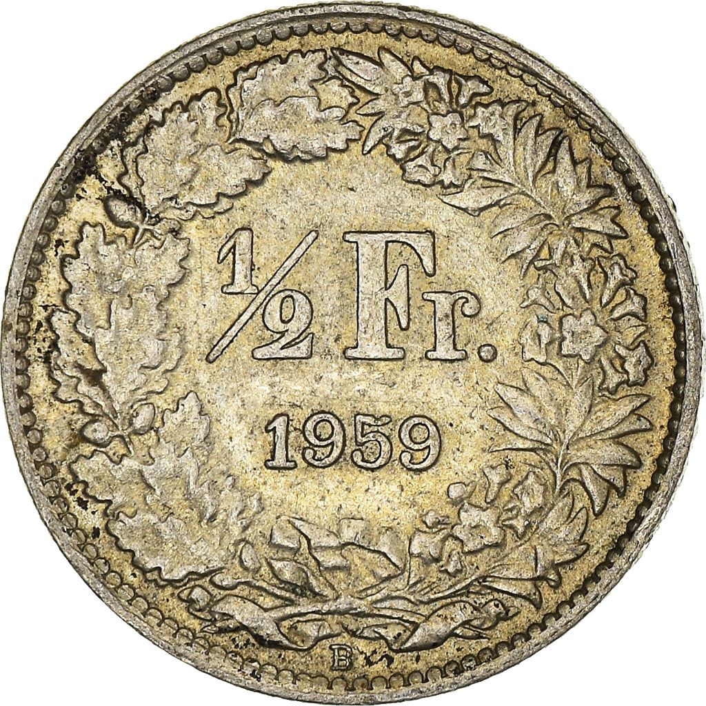 Switzerland Coin Swiss ½ Franc | Helvetia | KM23 | 1875 - 1967