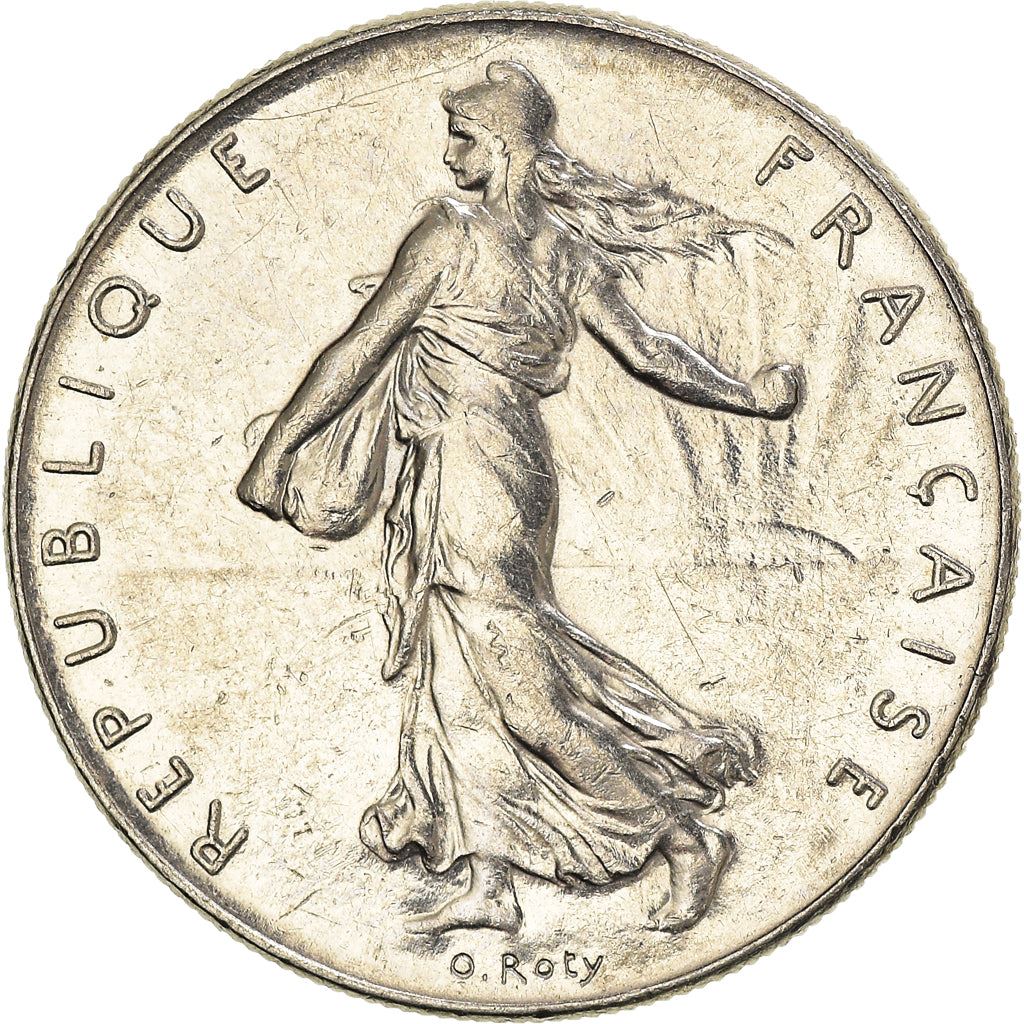 French Coin 1 Franc | Signature O. Roty | KM925.1 | France | 1959 - 2001