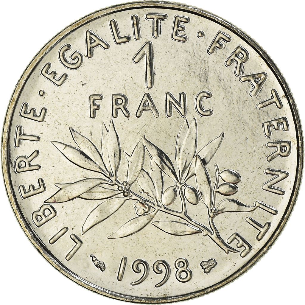 French Coin 1 Franc | Signature O. Roty | KM925.1 | France | 1959 - 2001