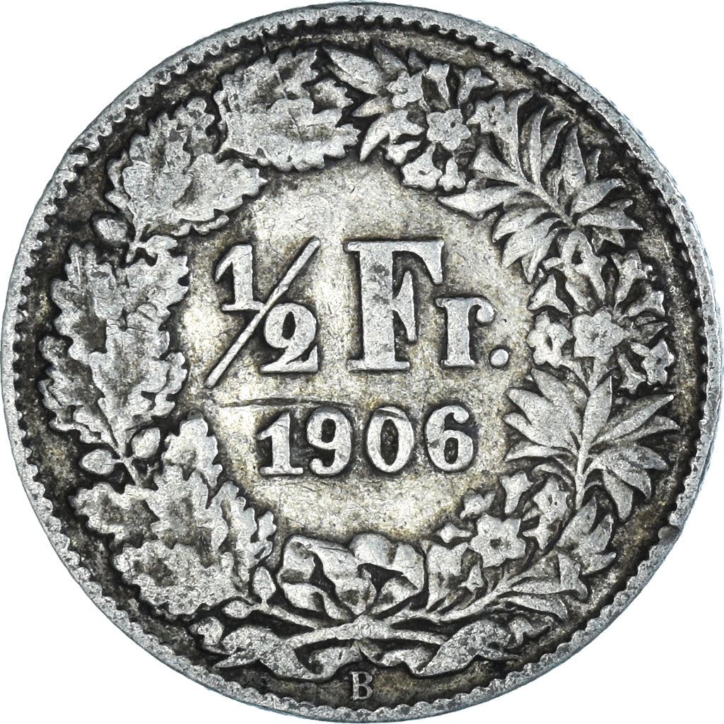 Switzerland Coin Swiss ½ Franc | Helvetia | KM23 | 1875 - 1967