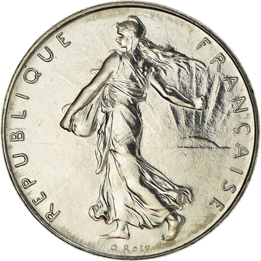 French Coin 1 Franc | Signature O. Roty | KM925.1 | France | 1959 - 2001