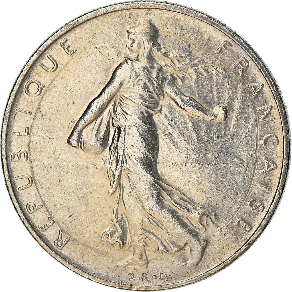 French Coin 1 Franc | Signature O. Roty | KM925.1 | France | 1959 - 2001